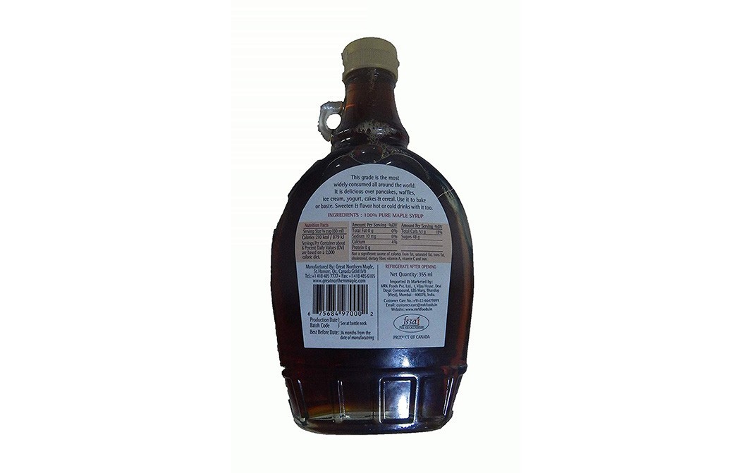 Freshos Pure Maple Syrup    Bottle  355 millilitre